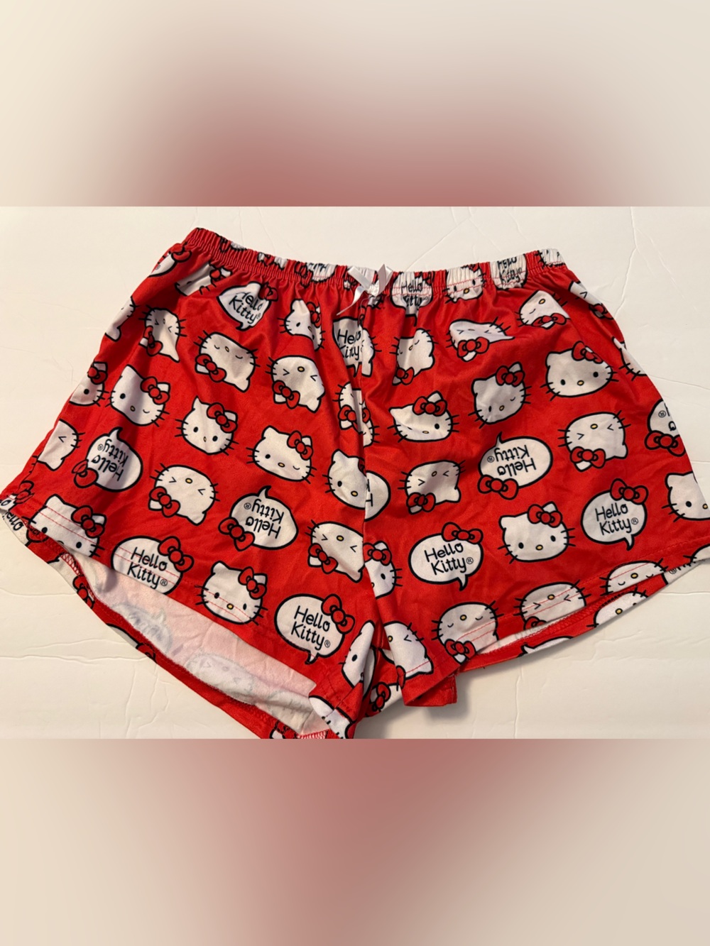 SHEIN Red Hello Kitty Printed Women’s Lounge Shorts